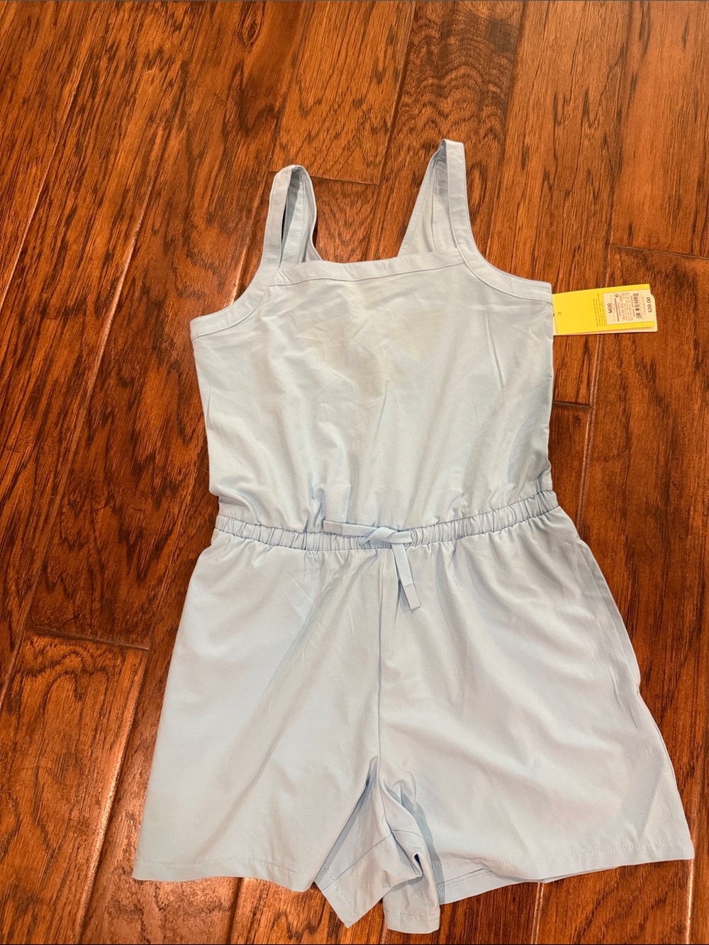 all in motion Light Blue Girls' Sleeveless Cotton Romper